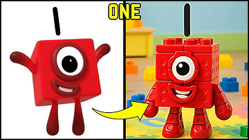 🔢 Numberblocks Reimagined as Building Blocks 🏗️✨|Fun Counting & Stacking!
