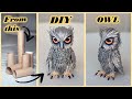 How to make paper owl  diy toilet paper roll craft ideas