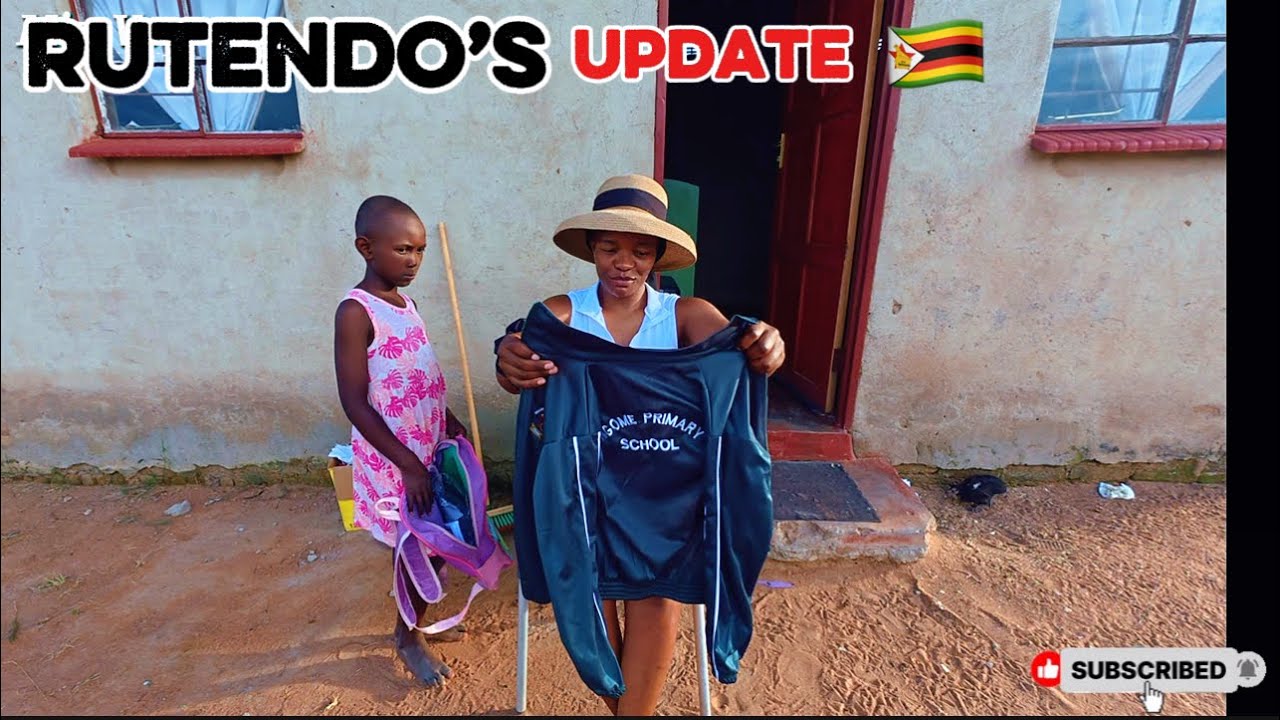 Ее первый спортивный костюм и тетрадь для оценок в жизни 😭 | Деревенская жизнь 🇿🇼