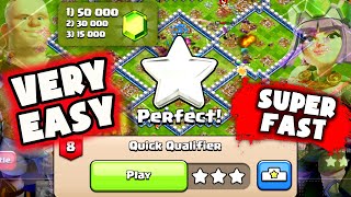 LESS THEN ONE MINUTE TO COMPLETE NEW CHALLENGE IN CLASH OF CLANS! QUICK QUALIFIER PASSED EASILY!