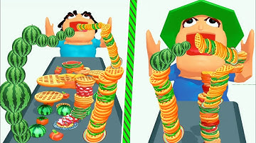 Pancake Rush 🌈🍓🤤 New Update All level Gameplay Android, iOs | 4