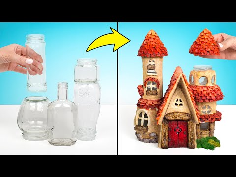 Tự Làm Ngôi Nhà Cổ Tích Từ Lọ Thủy Tinh