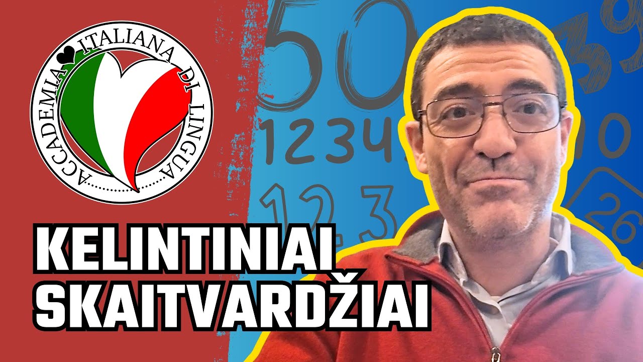 Italų kalbos kelintiniai skaitvardžiai