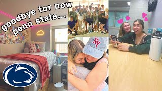 moving out of my penn state freshman dorm... (brb crying)
