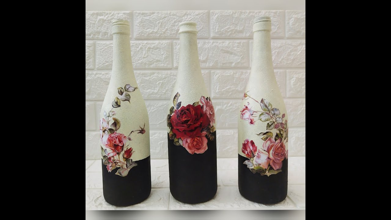 Decoupaged Flower Vase - Delicious And DIY