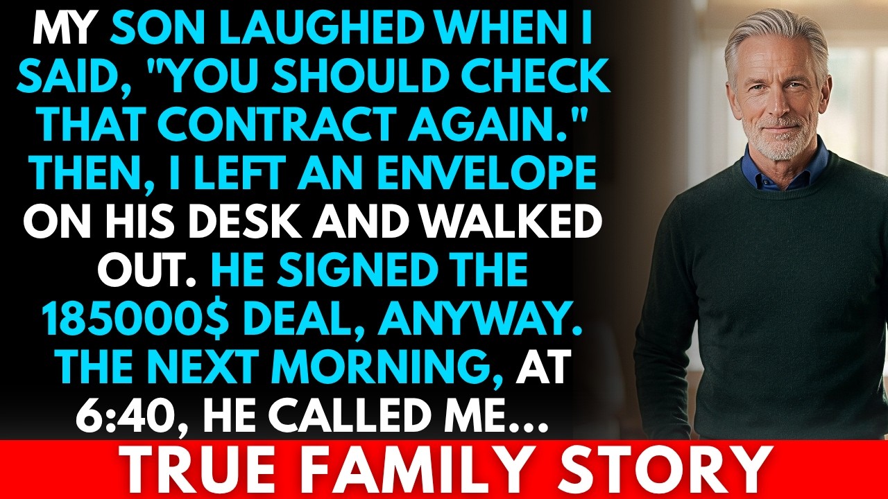 Mon fils a tendu la main vers le stylo avant même d’avoir lu la première ligne, et quand j’ai dit « Tu devrais revérifier ce contrat avant de le signer », Sterling a ri le premier, un rire facile,...