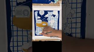 【メイキング/making】🍋ビタースウィート・ナイト/Bitter sweet night📻【アクリルガッシュ/acrylic gouache】