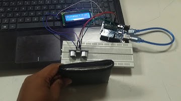 Displaying ultrasonic sensor data in LCD