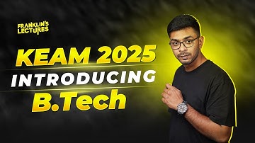 KEAM 2025 | B.Tech First Year 2025 | Franklin