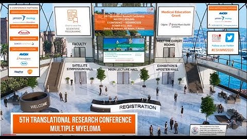 Translational Research E-Conference on Multiple Myeloma: Virtual tour of the E-Conference platform