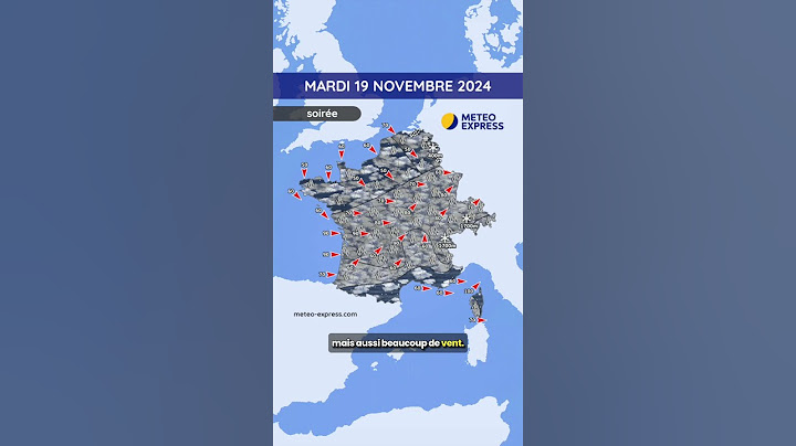 Météo du Mardi 19 au Jeudi 21 Novembre 2024