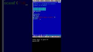 C Program to convert Year in to Months #cprogram,#reel,#codding #bcaexpert