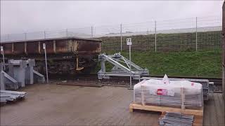 Celebrity Impact test of train on buffer stop in test track Wealth