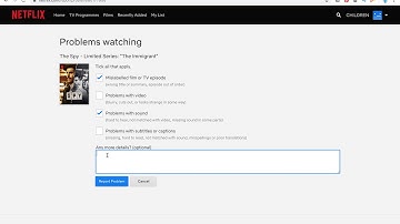 How to REPORT a PROBLEM in a Netflix movie?