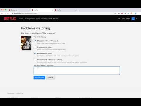 How to REPORT a PROBLEM in a Netflix movie?