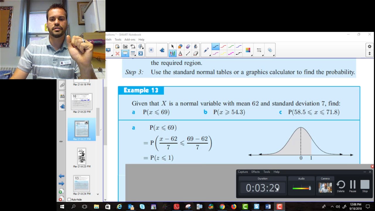 Standard Normal Distribution - YouTube