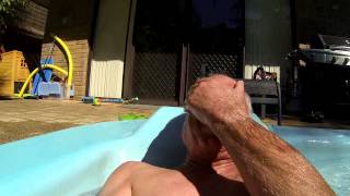 Mum n Dad and the pool