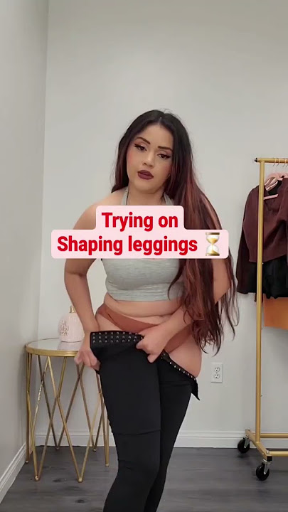 Trying on the viral shaping leggings