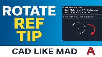 AutoCAD Rotate Reference Command Tutorial | Save Time & Draft Smart