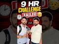 9hr Study Challenge Failed 😞 #sure60gurukul #motivation #ssccgl #cgl #challenge