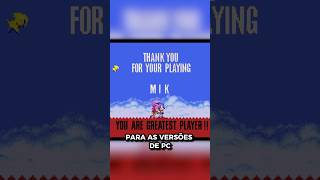 Eu Tenho Certeza De Que Você Não Conhece Essa Tela Escondida Do Sonic Cd