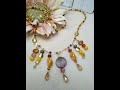 Statement Necklace Using Jesse James Magical Mystery Bead Box June 2021