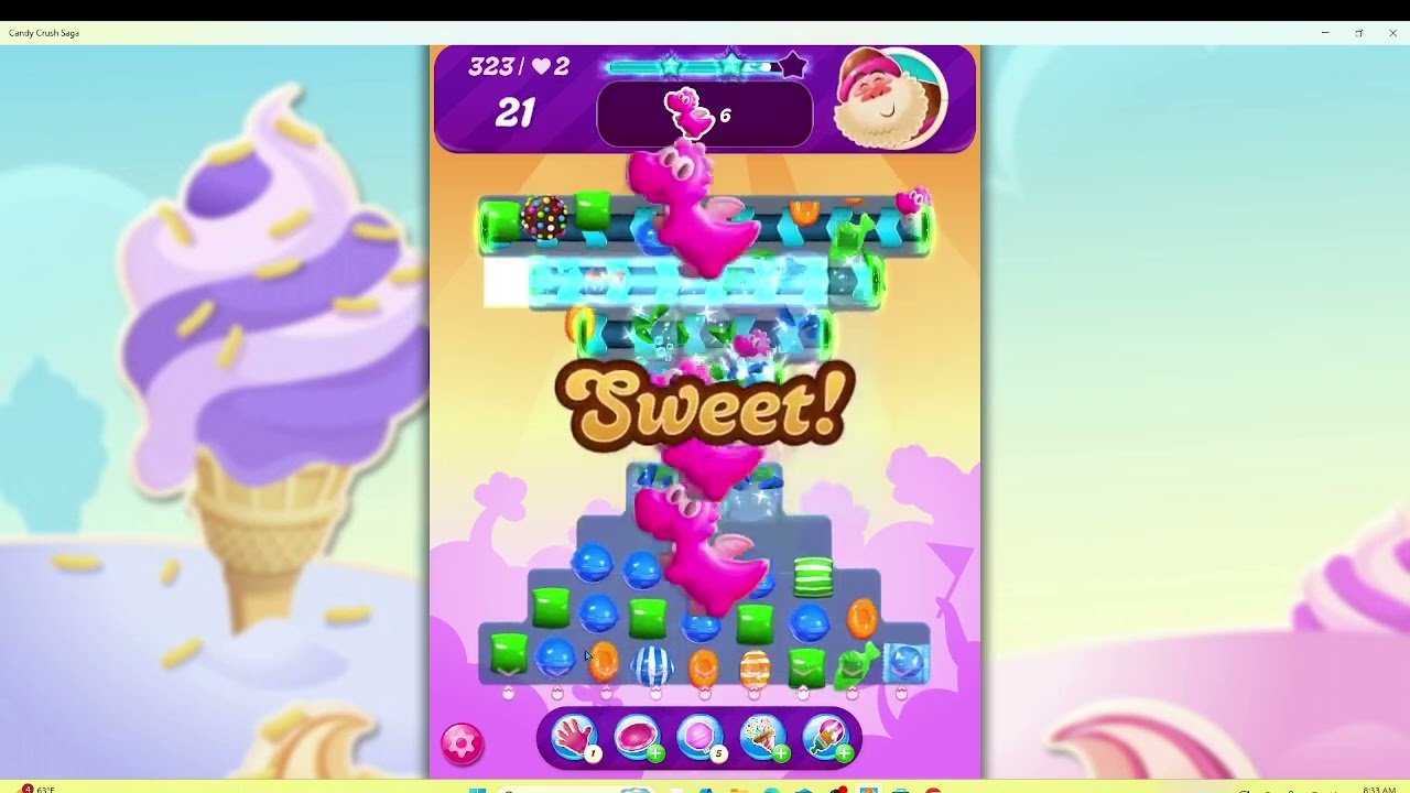 Candy Crush Hard Level 323 | F2P Walkthrough with Audio