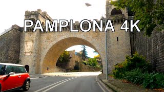 Pamplona (Navarra, España) Conduciendo 4K Viaje en Coche UHD