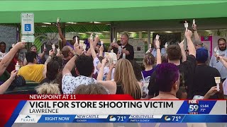Vigil held for woman killed while working at Lawrence Dollar Tree