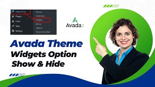 Avada theme widget show and hide setting | Bangla tutorial 2024 | Devamir Tech