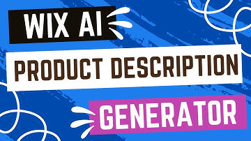 Wix AI Product Description Generator