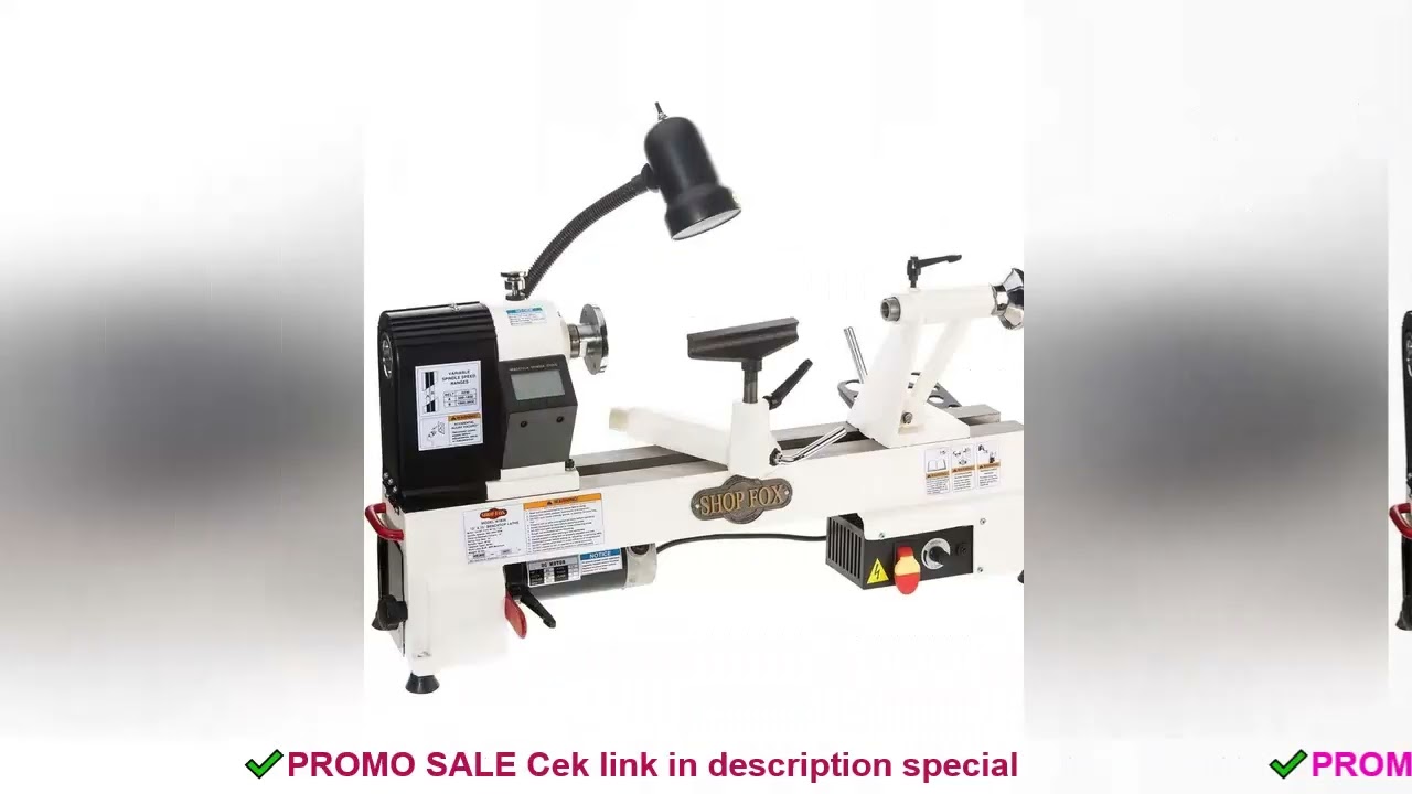 Shop Fox W1836 Bench Top Wood Lathe, 12" x 15"