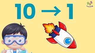 Count Down from 10 to 1 | Rocket Countdown for Kids