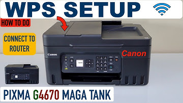 Canon Pixma G4670 WPS Setup, (Push Button Method) Directly Connect To Router !