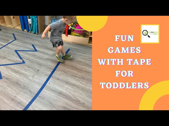 8 Painter's Tape Activities for 1-2 Year Olds — Oh Hey Let's Play