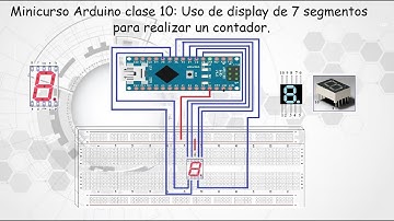 Minicurso Arduino clase 10: Uso de display de 7 segmentos para realizar un contador.