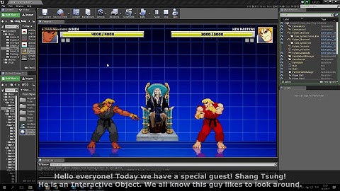 Unreal Fighter 2D - Interactive Stage Object 1/3 - Dynamic Shang Tsung