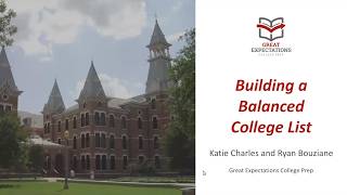 Pali - Building a Balanced College List