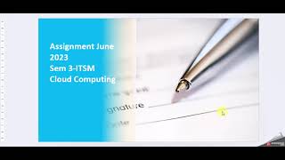 NMIMS -June 2023 Assignment-Cloud Computing: SEM3