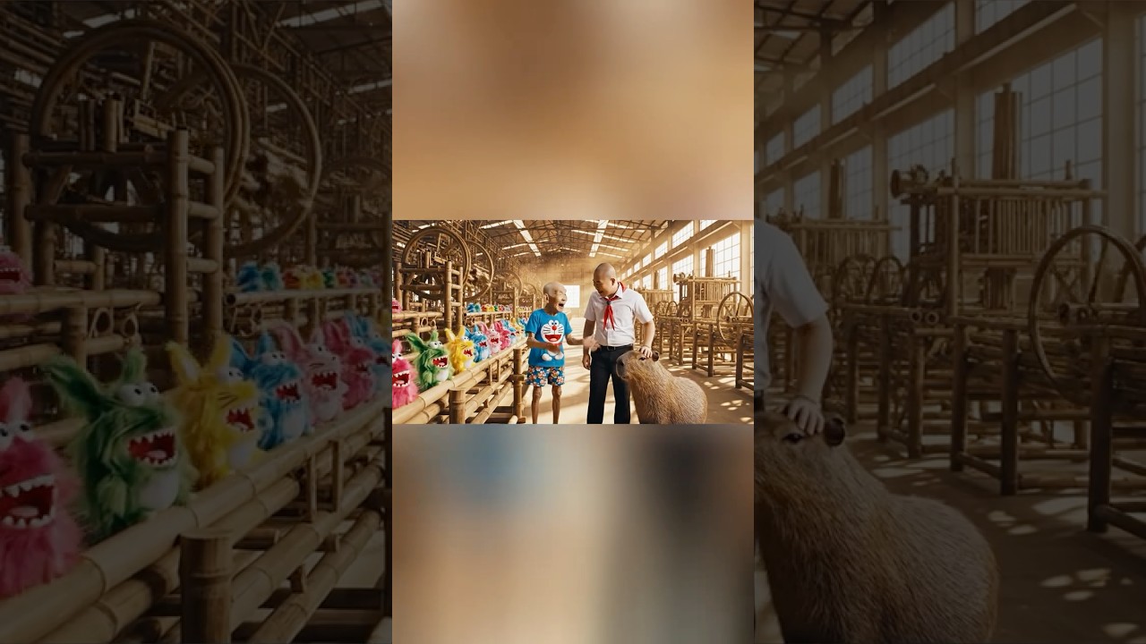 Hùng Trọc cướp máy làm labubu troll capybara 