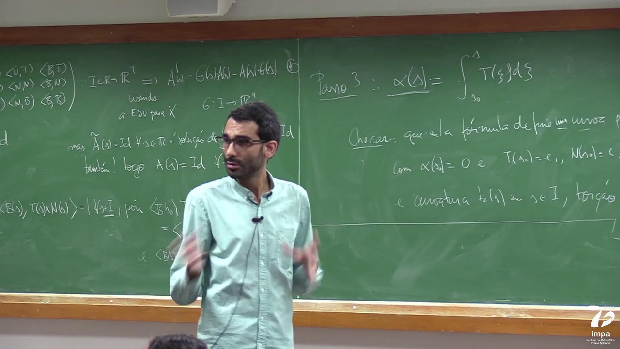 (09/01/2023) - Mestrado: Geometria Diferencial de Curvas e Superfícies - Lucas Ambrozio - Aula 03