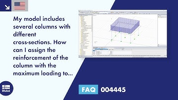 [EN] FAQ 004445 | My model includes several columns with different cross-sections. ...