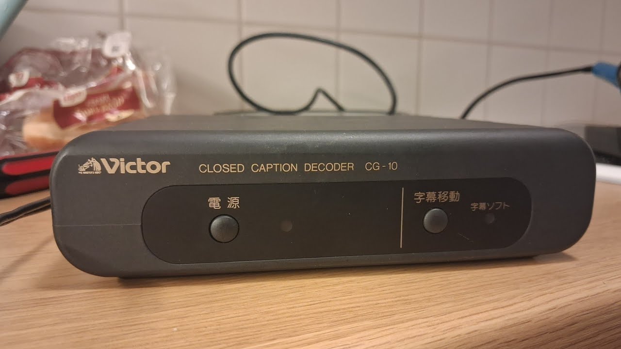 Victor CG-10 close caption decoder - YouTube