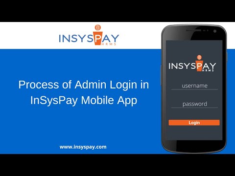 Process of Admin Login in InSysPay Mobile App