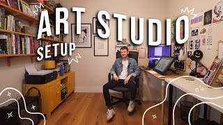 Setting up my Art Studio  Start to Finish