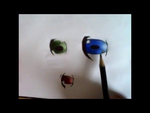 COMO DESENHAR E PINTAR OLHO MANGA!