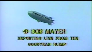 The Goodyear Blimp Mayflower Flies Off Into The Sunset