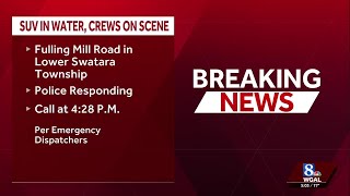 Crews respond to water rescue involving SUV in Dauphin County