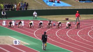 20160508　福井県選手権　男子100m 準決勝4組