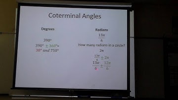 Coterminal Angles in Radians